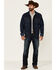 Image #2 - Wrangler Retro Men's Frontier Medium Wash Sherpa Lined Button Down Denim Jacket , , hi-res