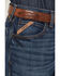 Image #2 - Ariat Men's M3 Newton Jesse Medium Wash Relaxed Straight Rigid Denim Jeans, Medium Wash, hi-res