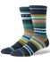 Image #1 - Stance Men's Curren Crew St Socks, Dark Teal, hi-res