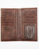 Cody James Men's Bifold Ostrich Print Embossed Rodeo Wallet, Brown, hi-res