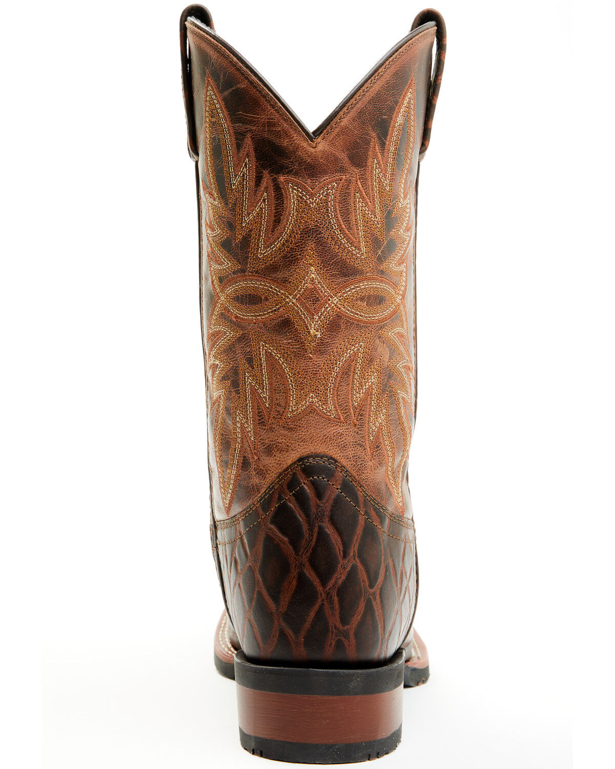 Image #5 - Laredo Men's Western Boots - Broad Square Toe, Brown, hi-res