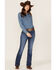 Image #1 - Wrangler Women's Medium Wash Mid Rise Jane Q-Baby Bootcut Ultimate Riding Jeans, Blue, hi-res