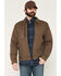 Image #1 - Ariat Men's Made Tough&reg; Flannel Lined Insulated Shop Jacket, Brown, hi-res