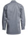 Lapco Men's FR Gold Label Solid Long Sleeve Button Down Uniform Work Shirt - Big, Grey, hi-res