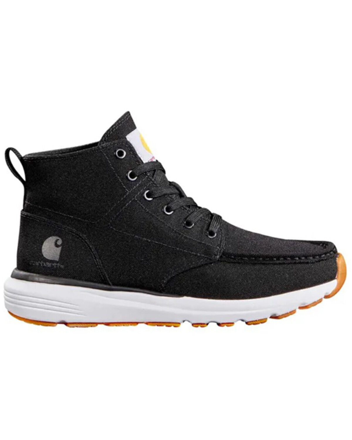Image #2 - Carhartt Women's Haslett 5" Moc Canvas Chukka Shoes - Soft Toe, Black, hi-res