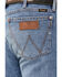 Image #3 - Wrangler Retro Men's Kresby Medium Wash Slim Bootcut Stretch Premium Green Jeans, , hi-res