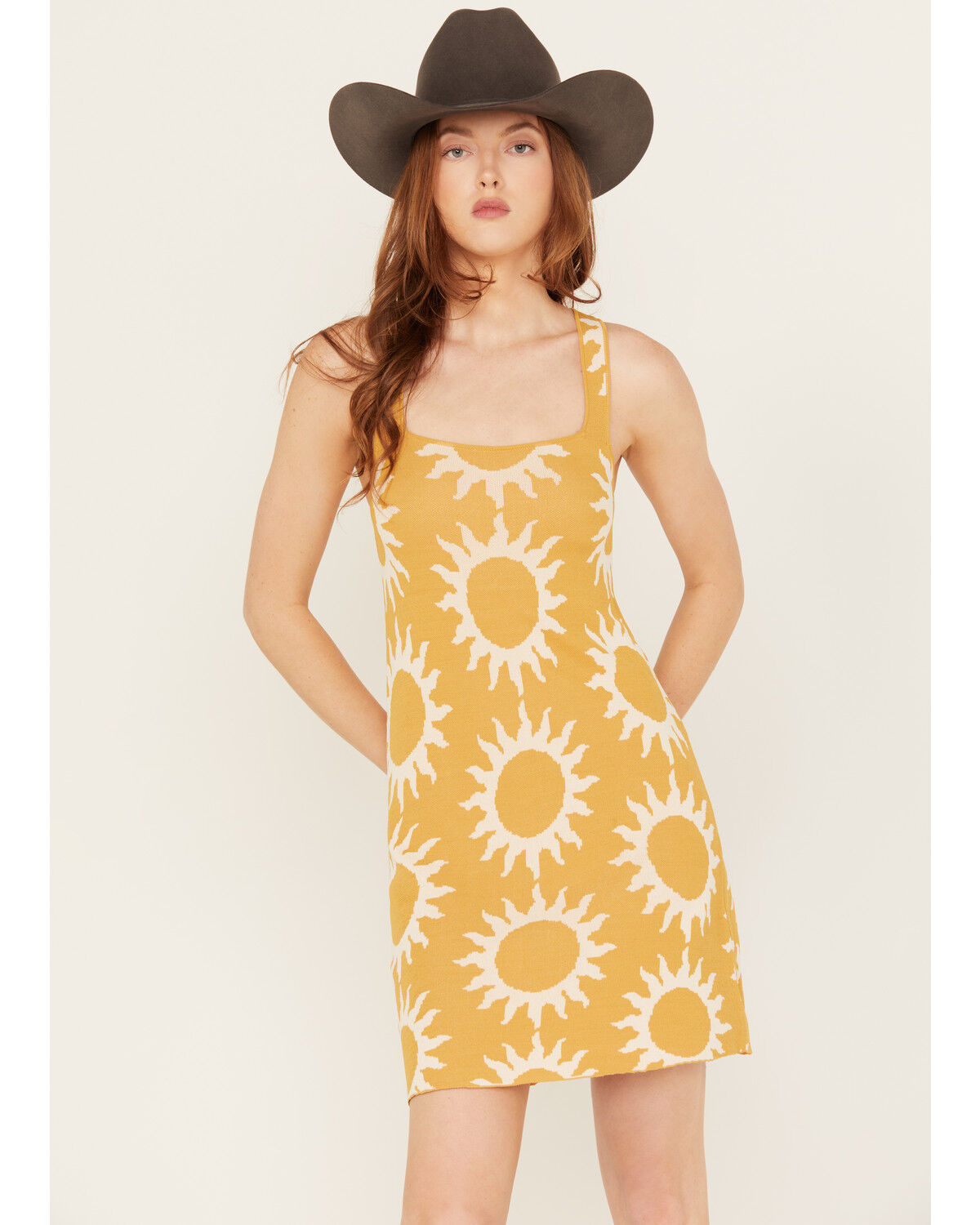 Image #2 - Show Me Your Mumu Women's Mellow Sun Sleeveless Mini Dress, Mustard, hi-res