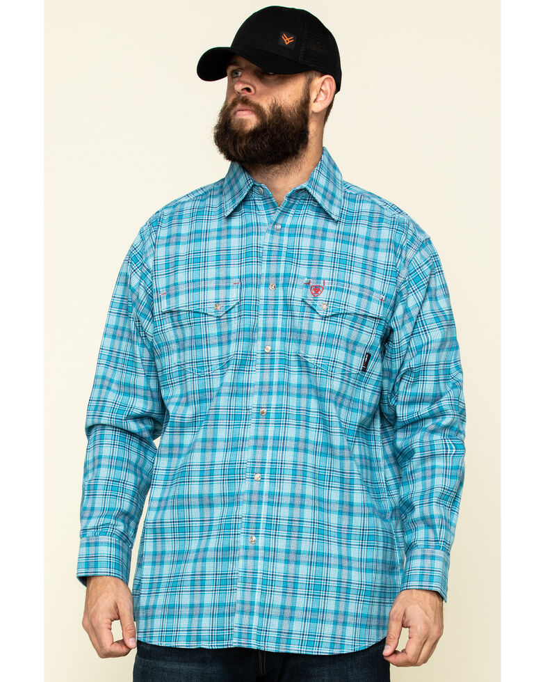 Ariat Men S Fr Dallas Multi Plaid Long Sleeve Work Shirt Big Country Outfitter