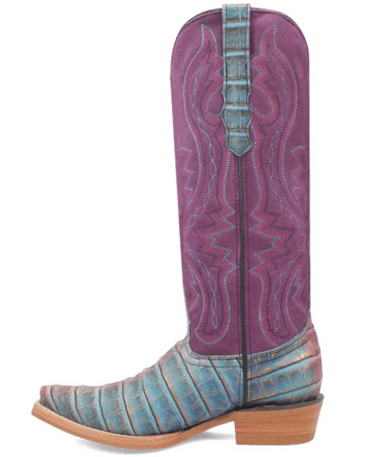 Image #3 - Dingo Women's Caterina Western Boots - Snip Toe, Purple, hi-res
