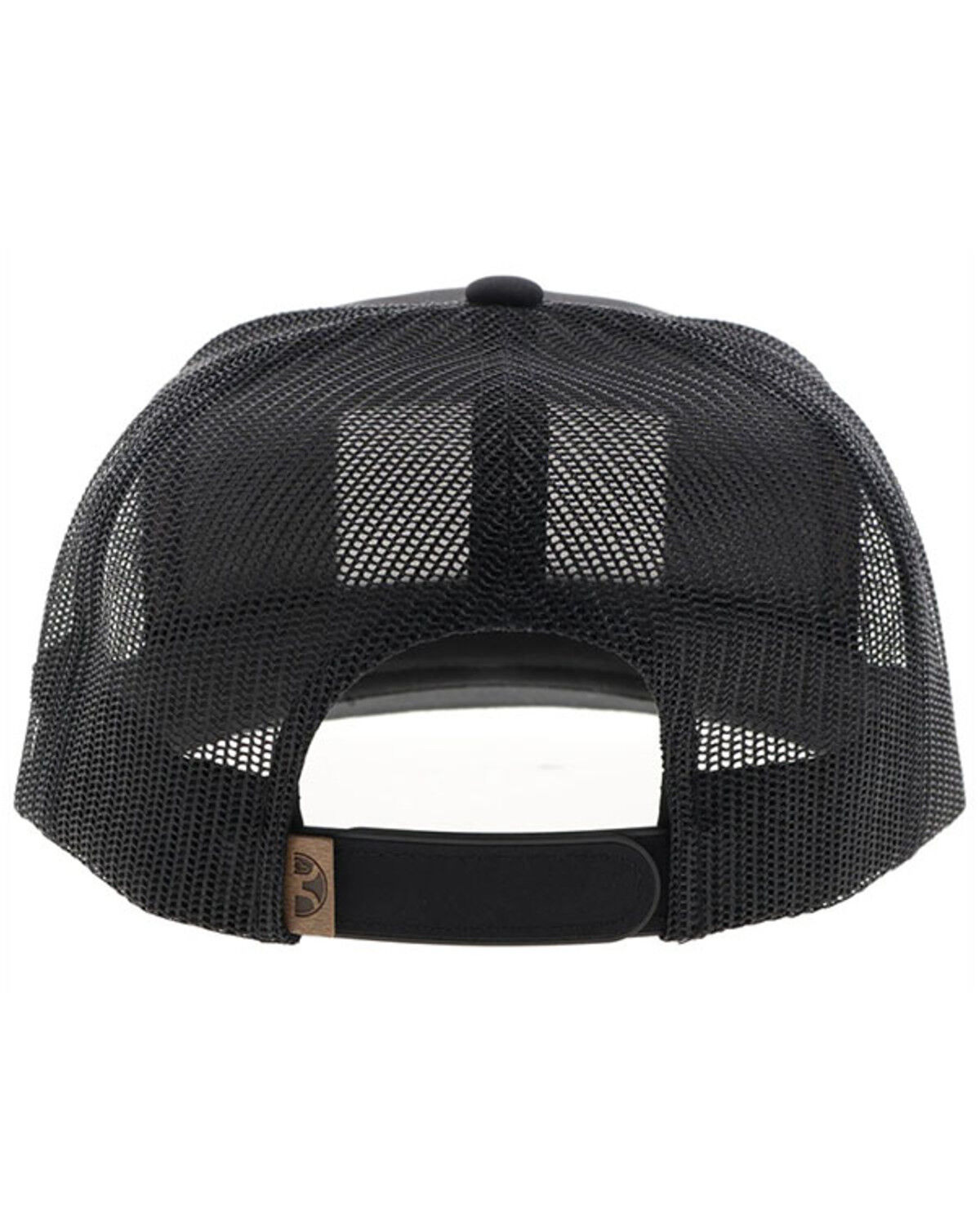 Image #2 - Hooey Men's Liberty Roper Trucker Cap, Black, hi-res