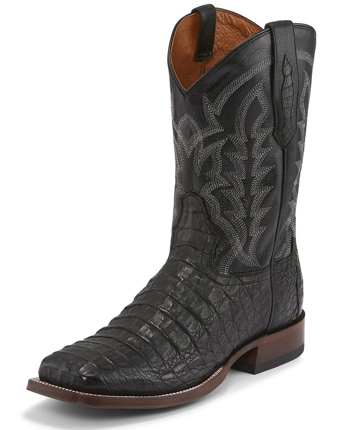 black caiman boots