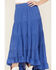 Image #2 - Wild Moss Women's Embroidered High-Low Skirt, Bright Blue, hi-res