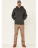 Image #2 - Hawx Men's Primo Logo Fleece-Lined Work Hooded Sweatshirt, Dark Grey, hi-res
