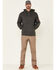 Image #2 - Hawx Men's Primo Logo Fleece-Lined Work Hooded Sweatshirt , Dark Grey, hi-res