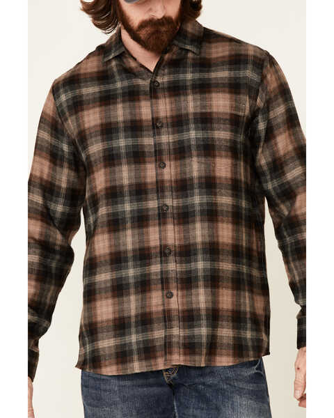 Image #3 - North River Men's Performance Large Plaid Print Long Sleeve Button Down Western Shirt , Brown, hi-res
