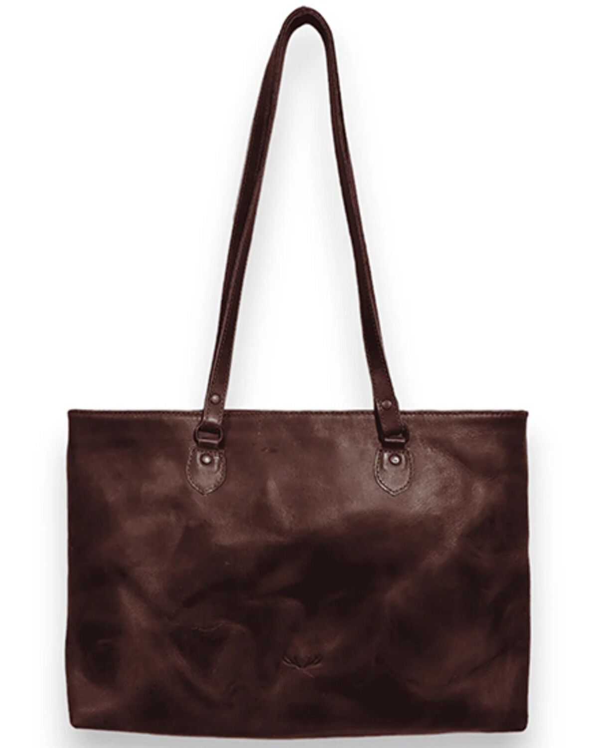 Image #1 - Ranch Junkie Women's Large Denali Leather Tote Bag, Brown, hi-res
