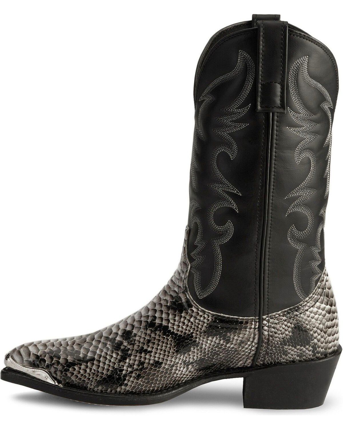 Image #3 - Laredo Men's Monty Snake Print Western Boots - Round Toe, , hi-res
