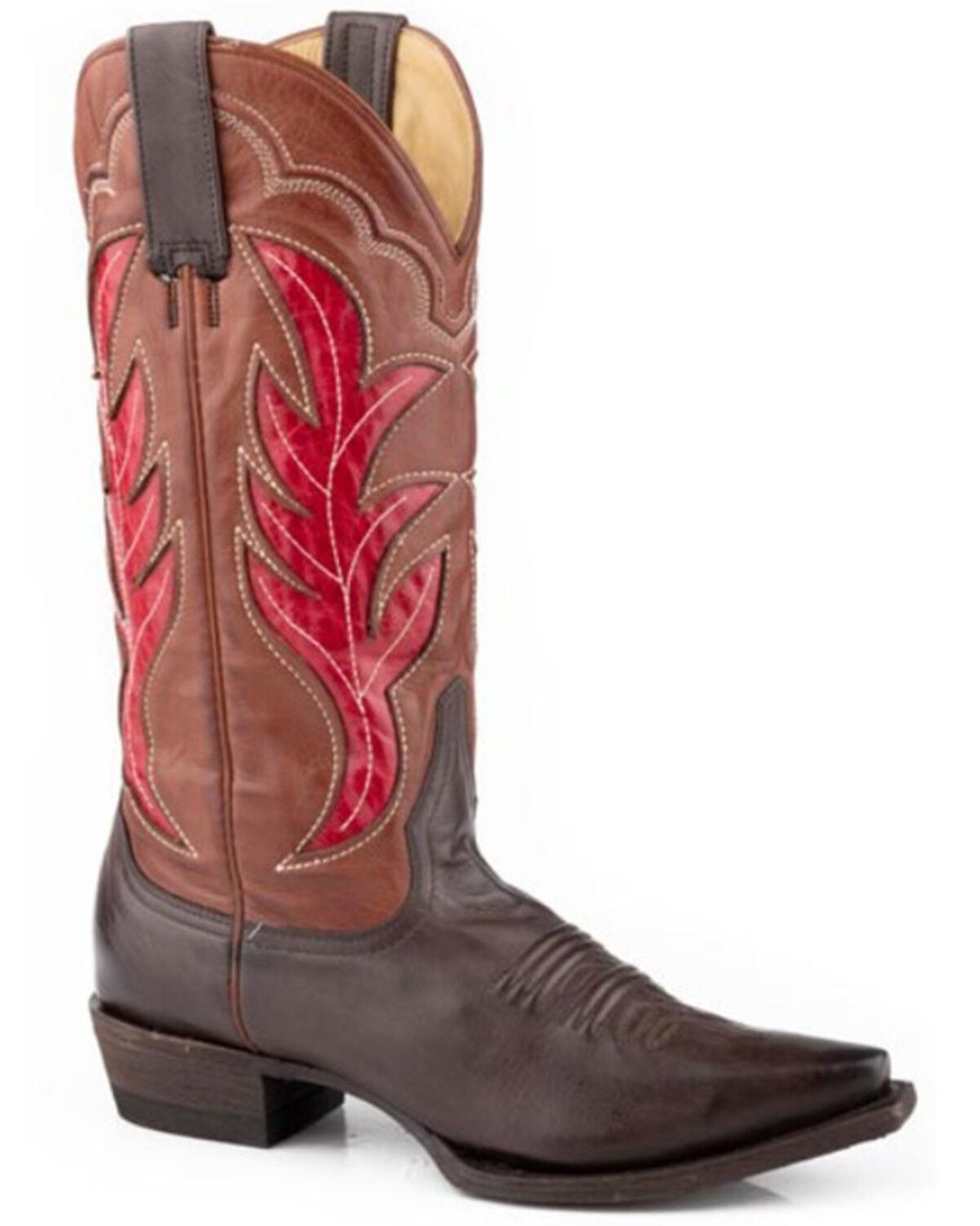 Roper Women's Erin Western Boots - Snip Toe, Brown, hi-res