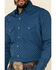 Ely Walker Men's Blue Small Geo Print Long Sleeve Western Shirt , Blue, hi-res