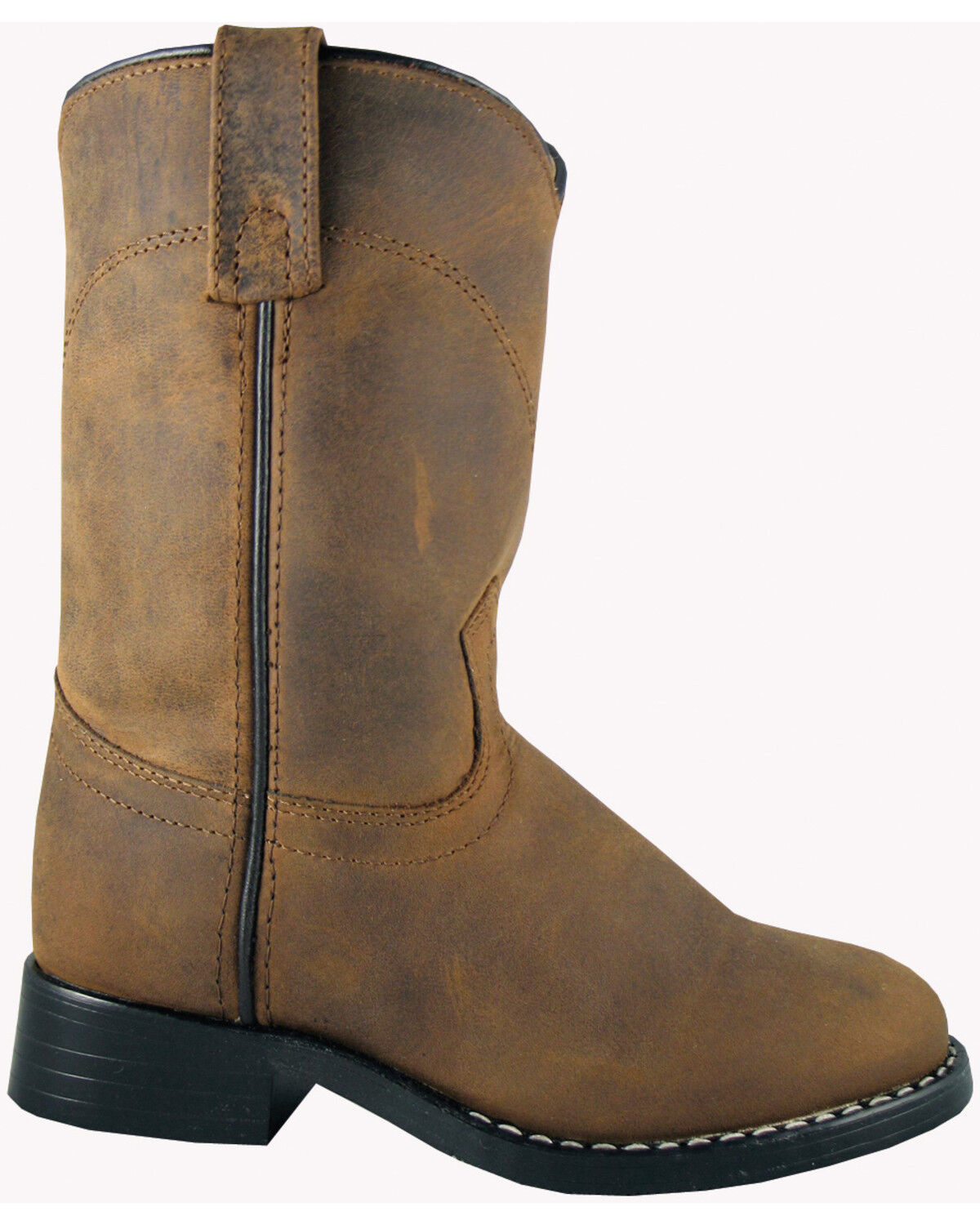 Image #1 - Smoky Mountain Toddler Boys' Roper Western Boots - Round Toe, Brown, hi-res