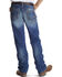 Image #1 - Ariat Boys' B4 Relaxed Fit Boundary Dakota Bootcut Jeans, Blue, hi-res