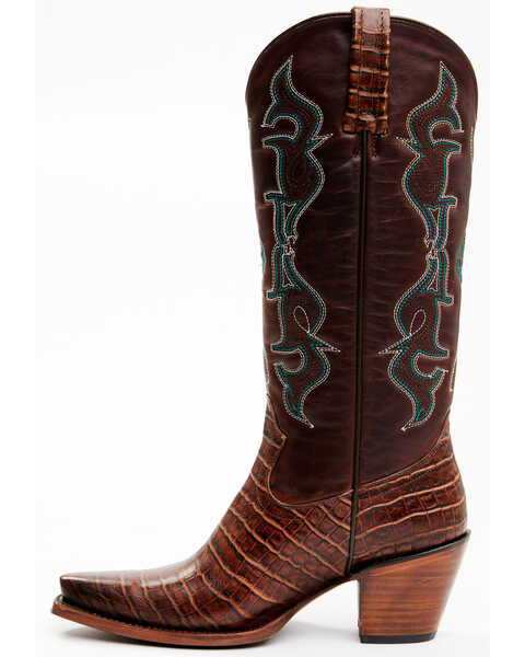 Image #3 - Idyllwind Women's Frisk Me Printed Leather Western Boots - Snip Toe , Brown, hi-res