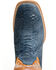 Image #6 - Cody James Men's Exotic Python Vulturno Western Boots - Broad Square Toe, Blue, hi-res