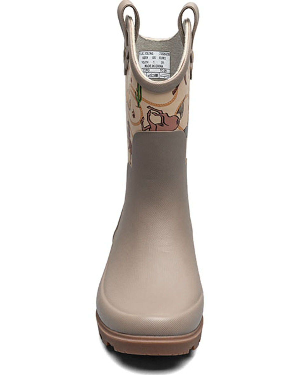 Image #4 - Bogs Girls' Lil' Jolene Rain Boots, Tan, hi-res