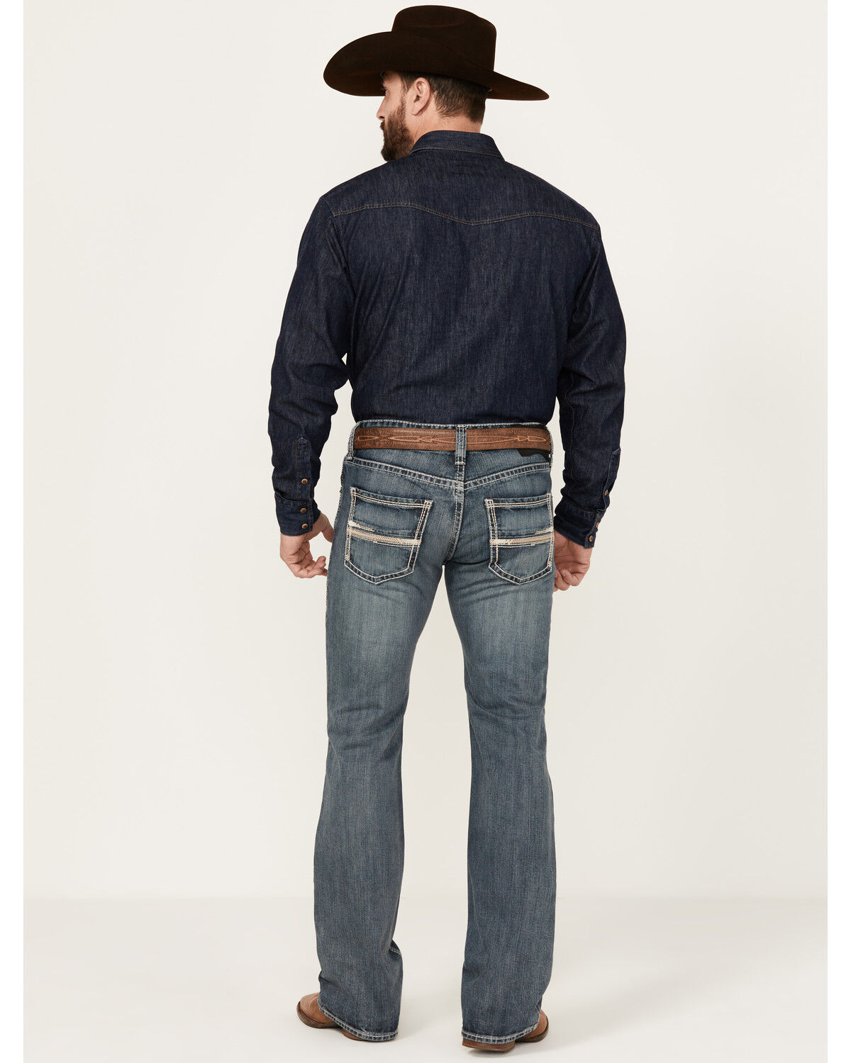 Rock & Roll Denim Men's Medium Wash Pistol Bootcut Stretch