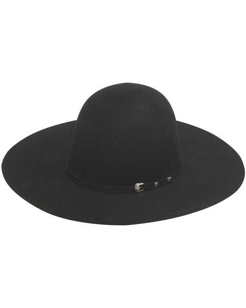 Twister Men's 2X Select Wool  Open Crown Hat , Black, hi-res