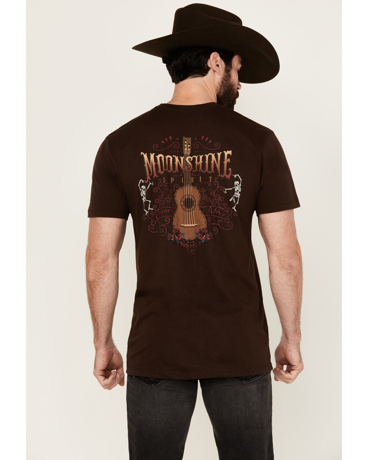 Image #4 - Moonshine Spirit&reg; Men's Come Alive Short Sleeve Graphic T-Shirt, Brown, hi-res