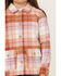 Image #3 - Shyanne Girls' Plaid Print Shacket, Lavender, hi-res