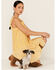 Image #1 - Miss Me Women's Embroidered Southwestern Floral Print Mini Dress, Mustard, hi-res