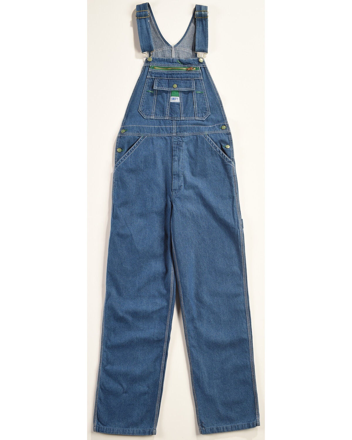 Liberty Men's Stonewashed Denim Bib Overalls, Indigo, hi-res