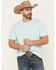 Image #1 - Cinch Men's Solid Logo Short Sleeve T-Shirt, Turquoise, hi-res