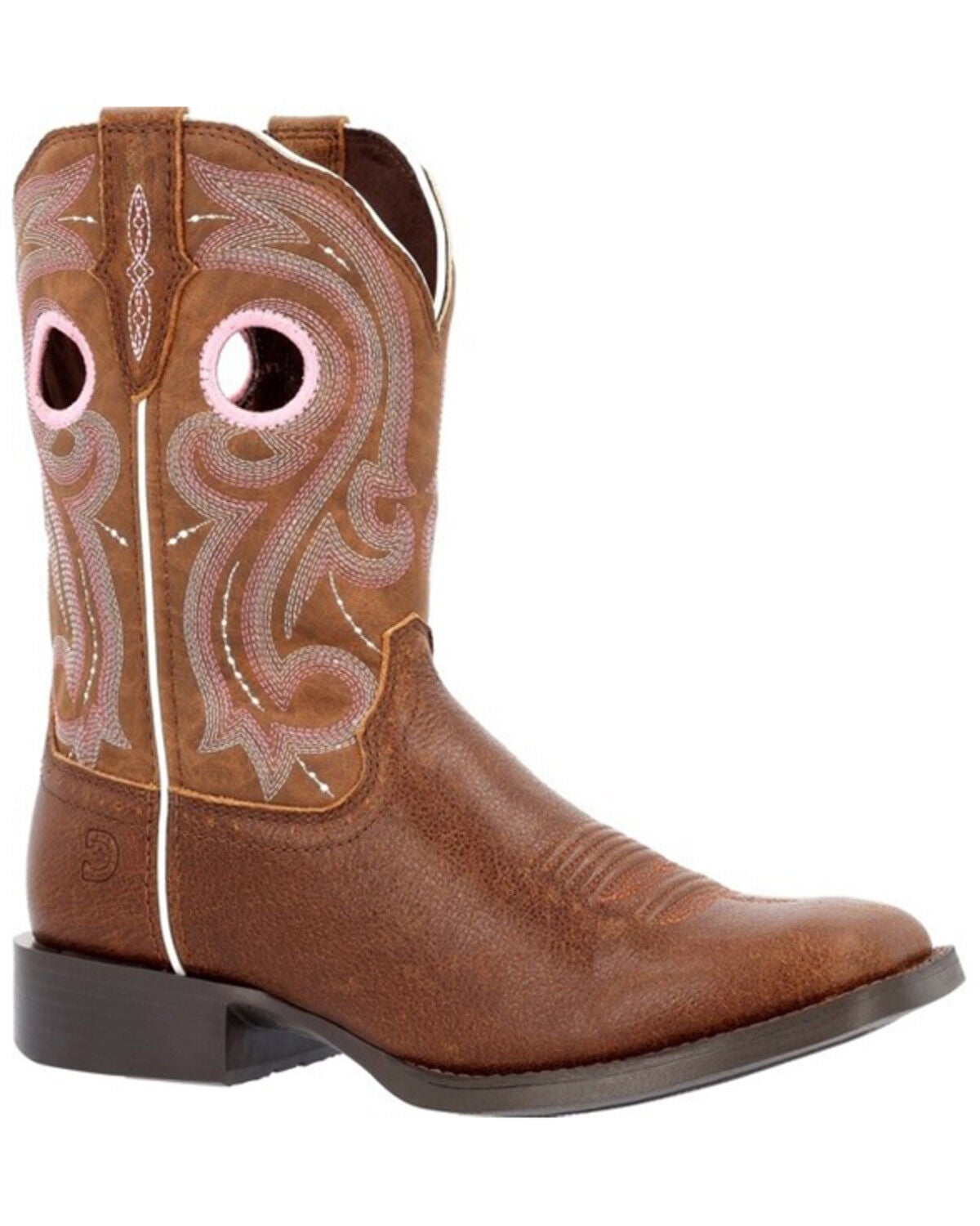 Durango Women's Westward Rosewood Western Boots - Square Toe, Red, hi-res