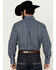 Image #4 - Roper Men's Floral Print Long Sleeve Snap Western Shirt - Tall, Navy, hi-res