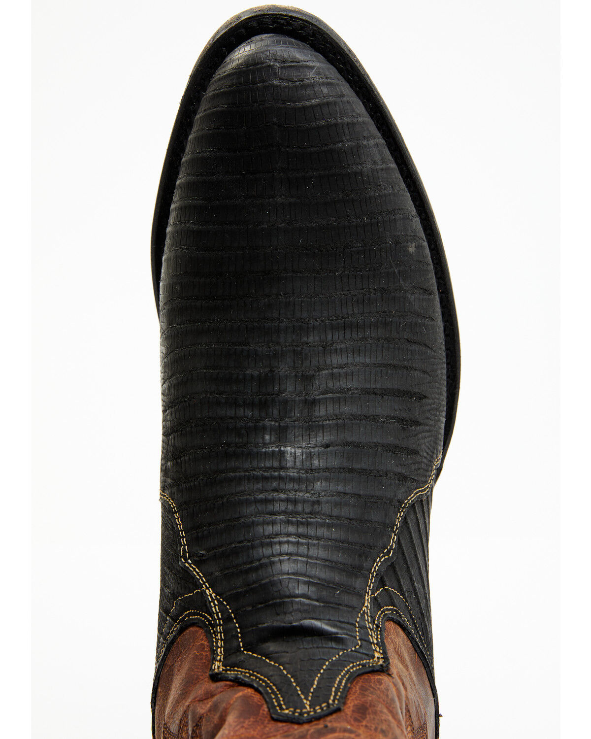 Image #6 - Dan Post Men's Winston Exotic Teju Lizard Western Boots - Round Toe, Black, hi-res