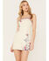 Image #1 - Shyanne Women's Americana Embroidered Denim Dress, White, hi-res