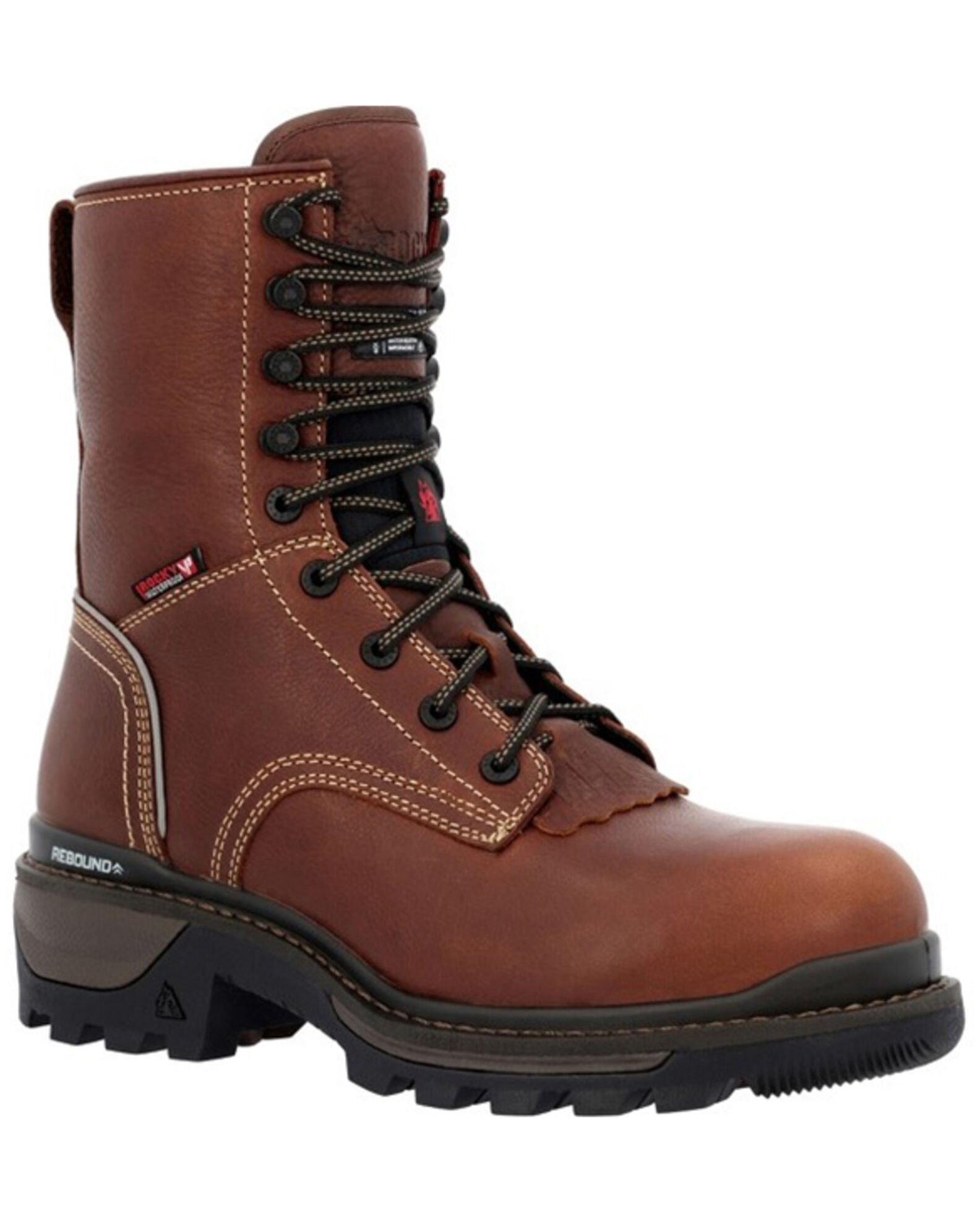 Rocky Men s Rams Horn Insulated Waterproof Lace Up Logger Work Boots Composite Toe
