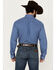 Image #4 - Cinch Men's Geo Print Long Sleeve Button-Down Western Shirt, Royal Blue, hi-res