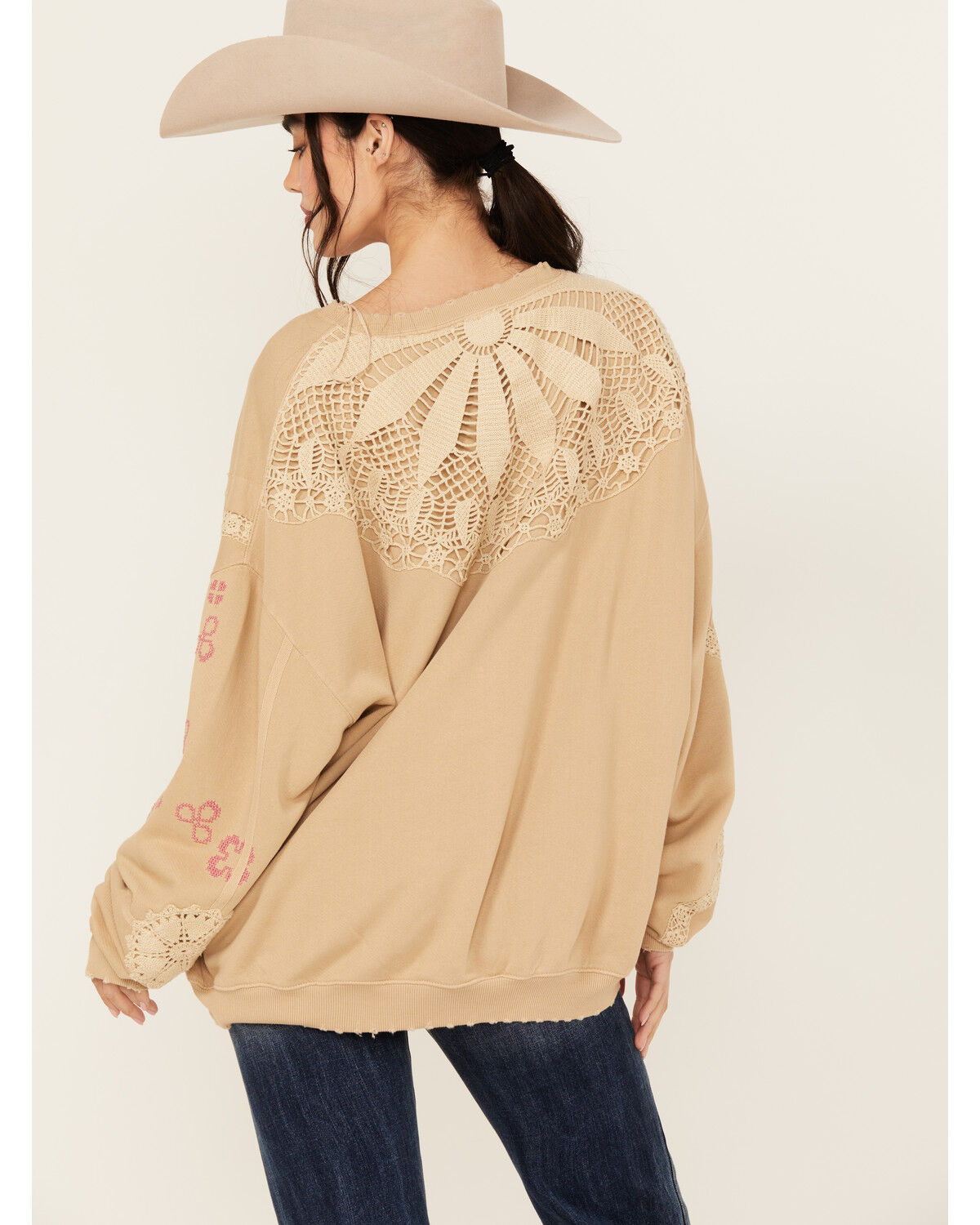 Image #4 - Free People Women's Floral Crewneck Sweatshirt, , hi-res