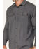 Image #3 - Cody James Men's FR Solid Lightweight Inherent Long Sleeve Snap Work Shirt , Charcoal, hi-res