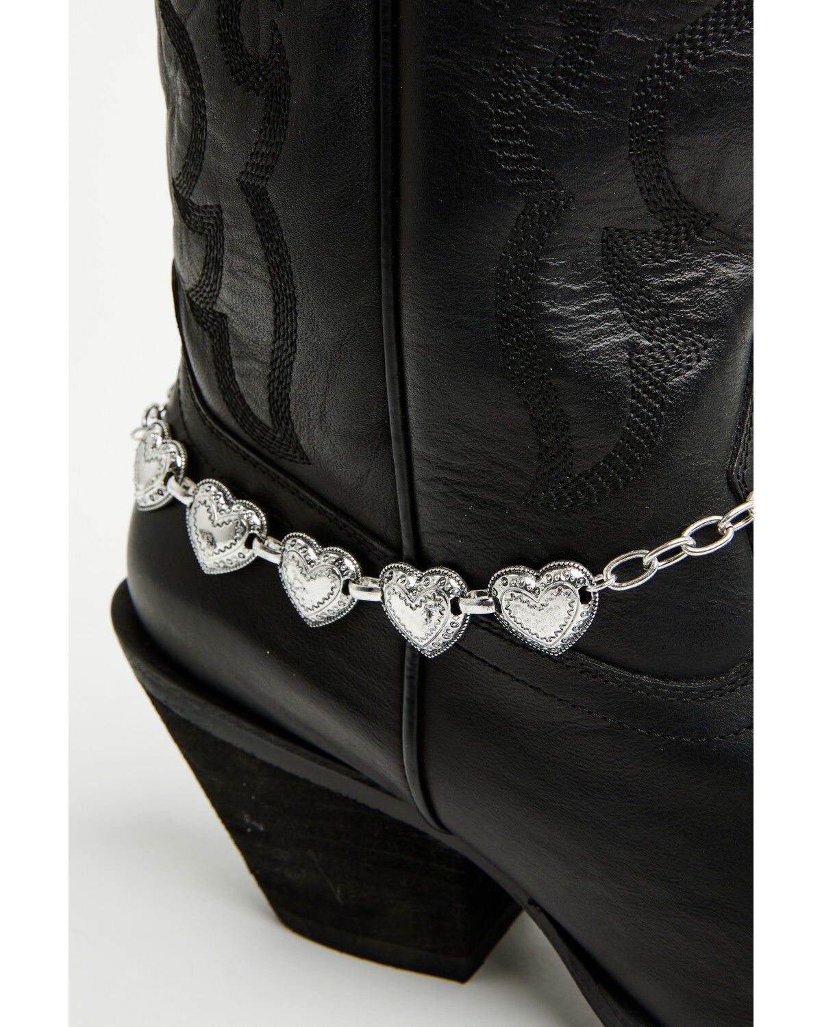 Image #2 - Shyanne Women's Metal Hearts Boot Accessory, Grey, hi-res