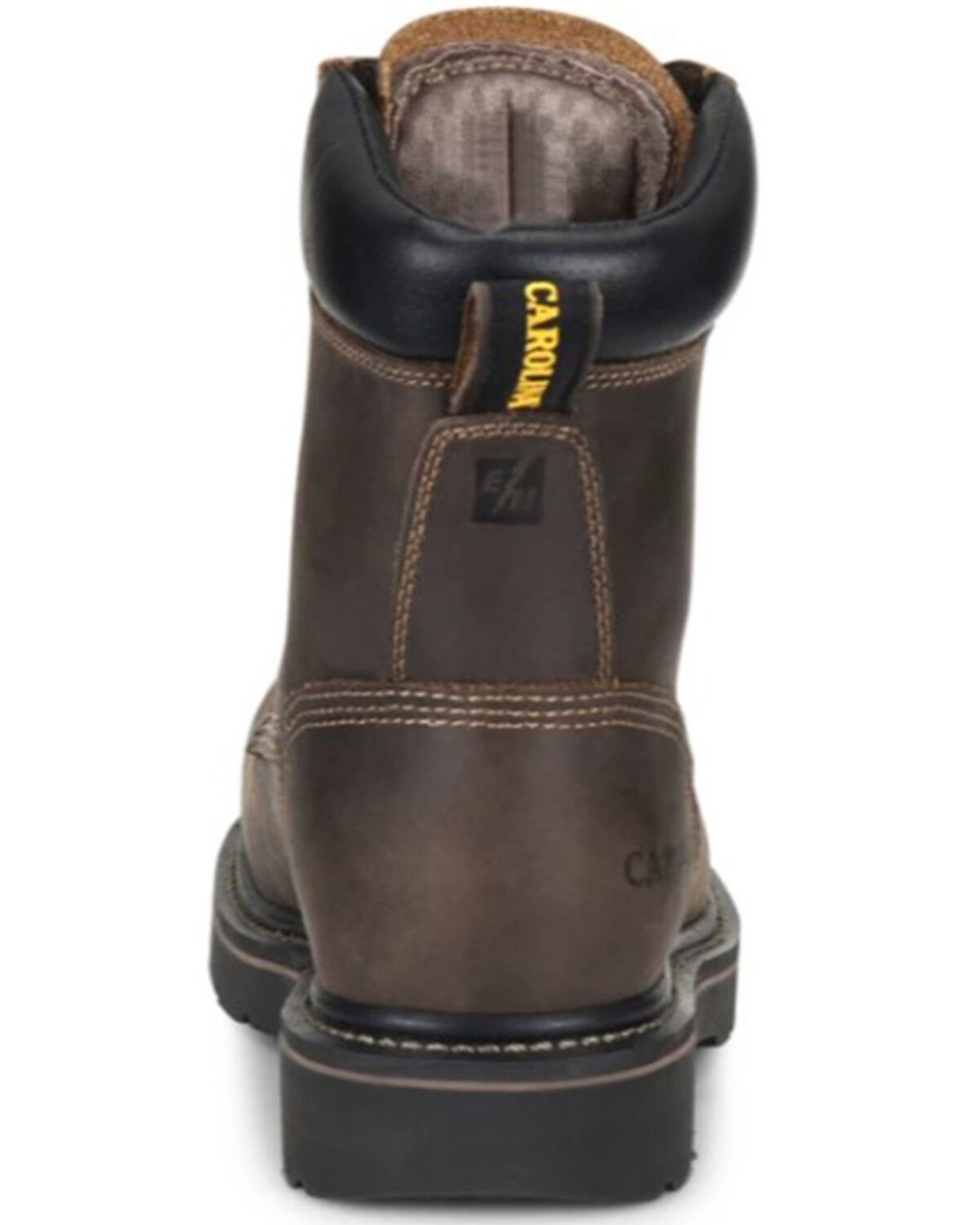 Image #4 - Carolina Men's 8" Shotcrete Lace-Up Work Boot - Soft Toe, Brown, hi-res