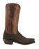 Lucchese Men's Handmade 1883 Carl Sanded Shark Western Boots - Square Toe, Chocolate, hi-res