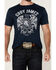 Image #3 - Cody James Men's Freedom Eagle Short Sleeve Graphic T-Shirt , Navy, hi-res