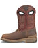 Image #3 - Double H Men's 11" Brock Western Work Boots - Composite Toe, Red, hi-res