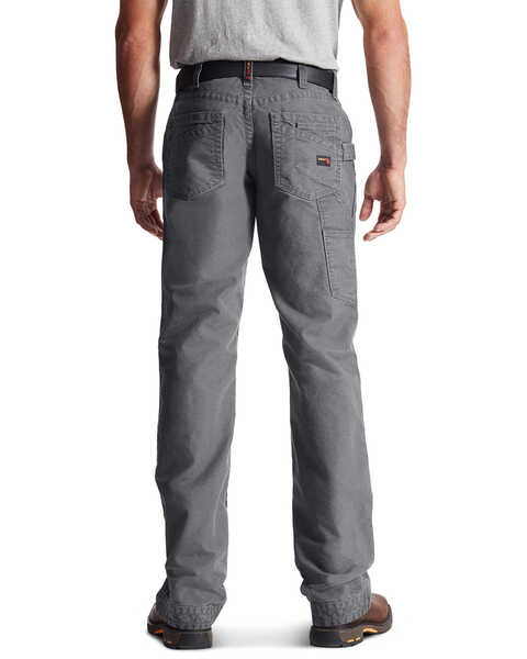 Image #1 - Ariat Men's FR M4 Low Rise Workhorse Carpenter Work Pants , Grey, hi-res
