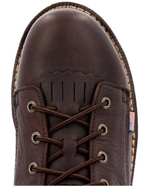 Image #6 - Rocky Men's Rams Horn 8" Waterproof Western Work Boots - Composite Toe, Brown, hi-res
